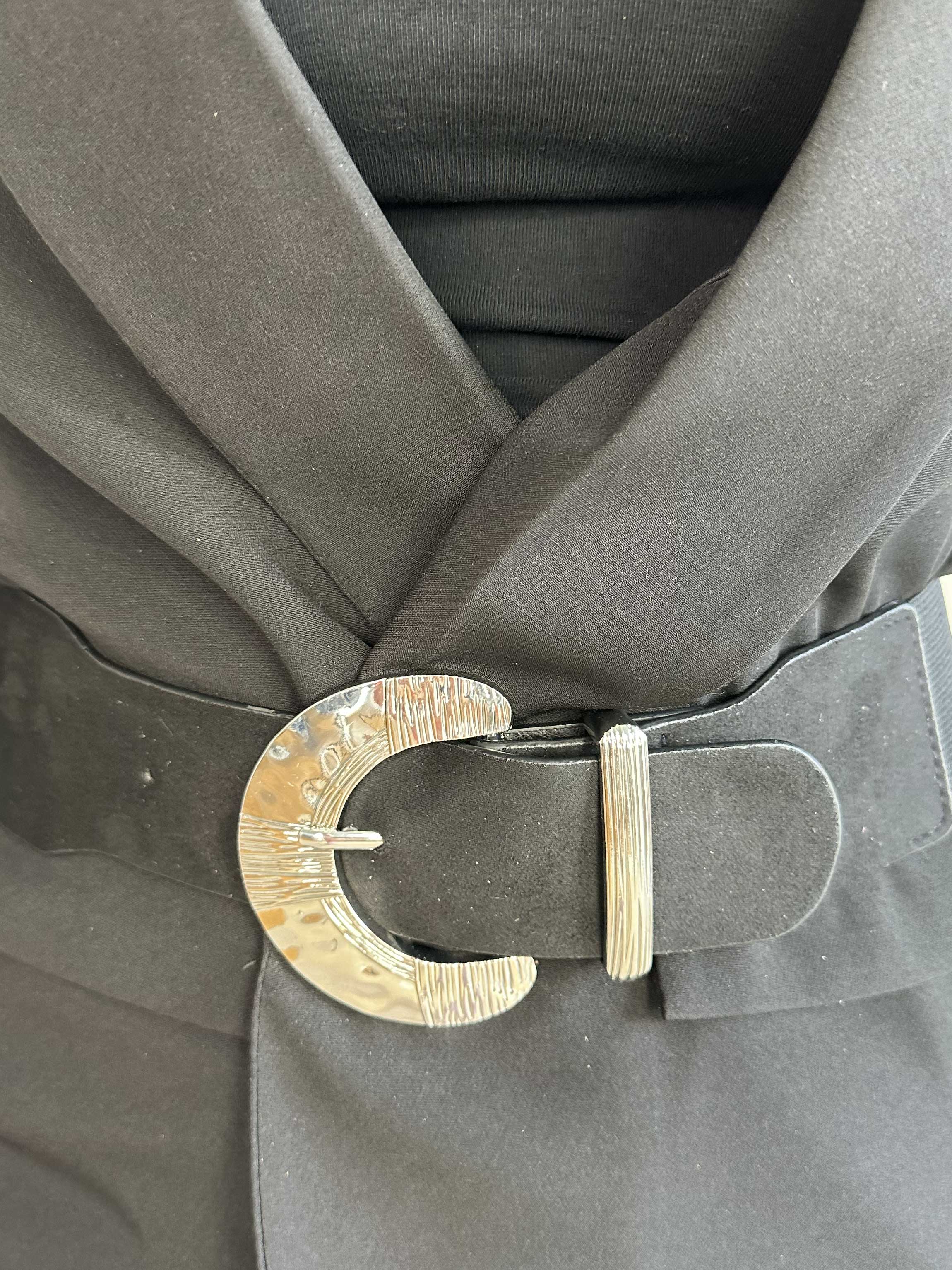 Rena - Elastiskt brett bälte med stort spänne